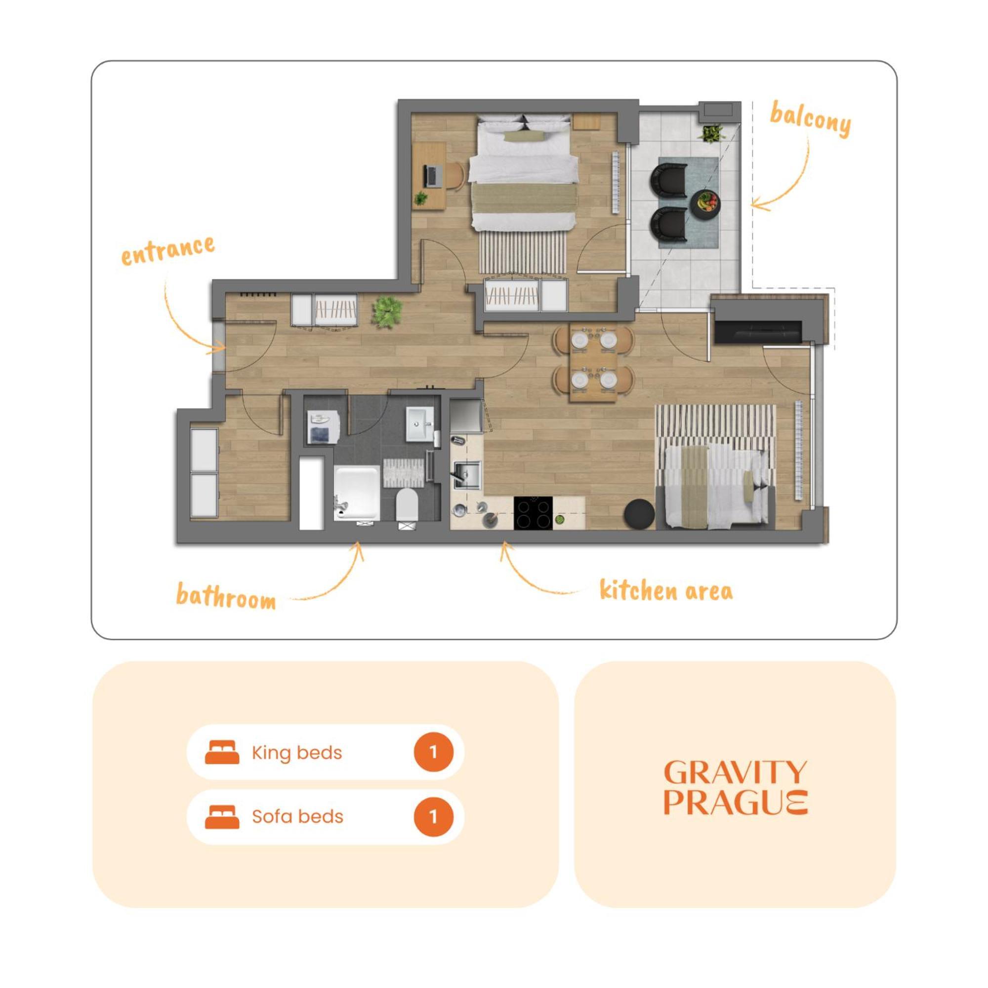 公寓 Design - Balcony, Free Parking, Yoga, 10 Mins To Center, By Gravity *